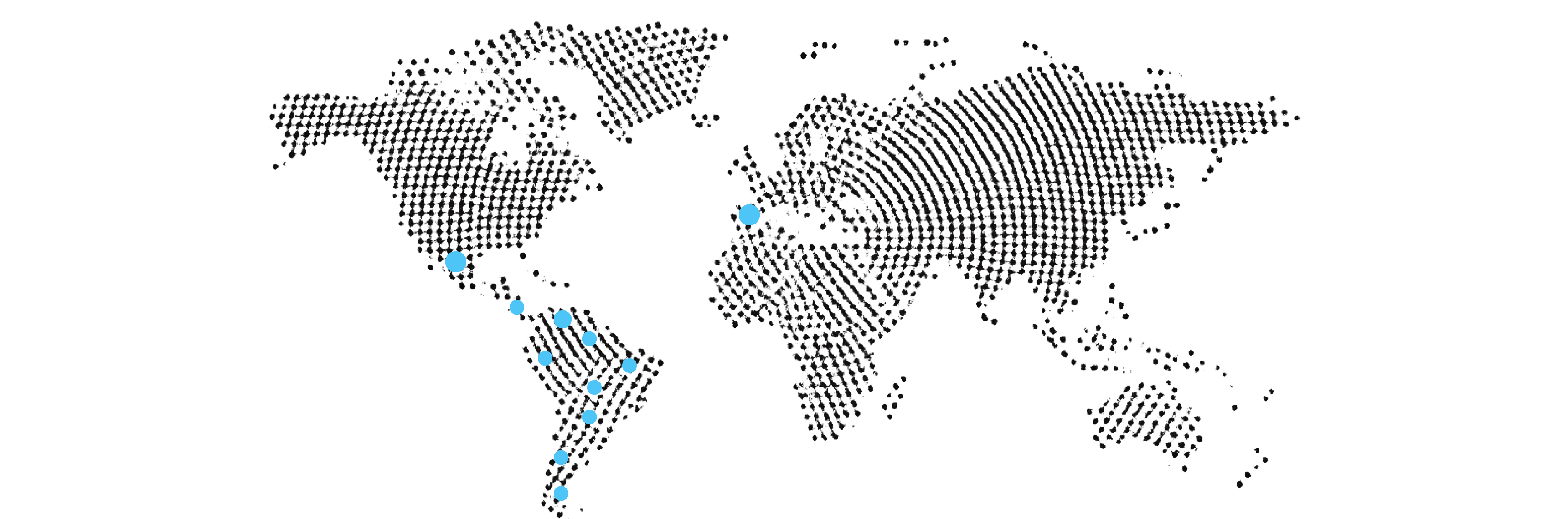 Mapa de presencia global de Rotamundos OS