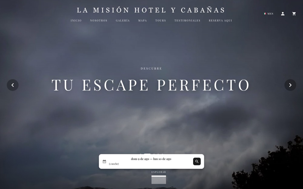 La Misión Hotel y Cabañas: sitio hecho con Rotamundos